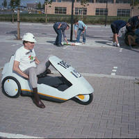 Sinclair c5 vermoedelijk, electrisch ondersteunde ligfiets