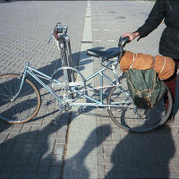 Detail roeifiets