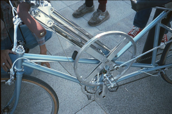 roeifiets detail